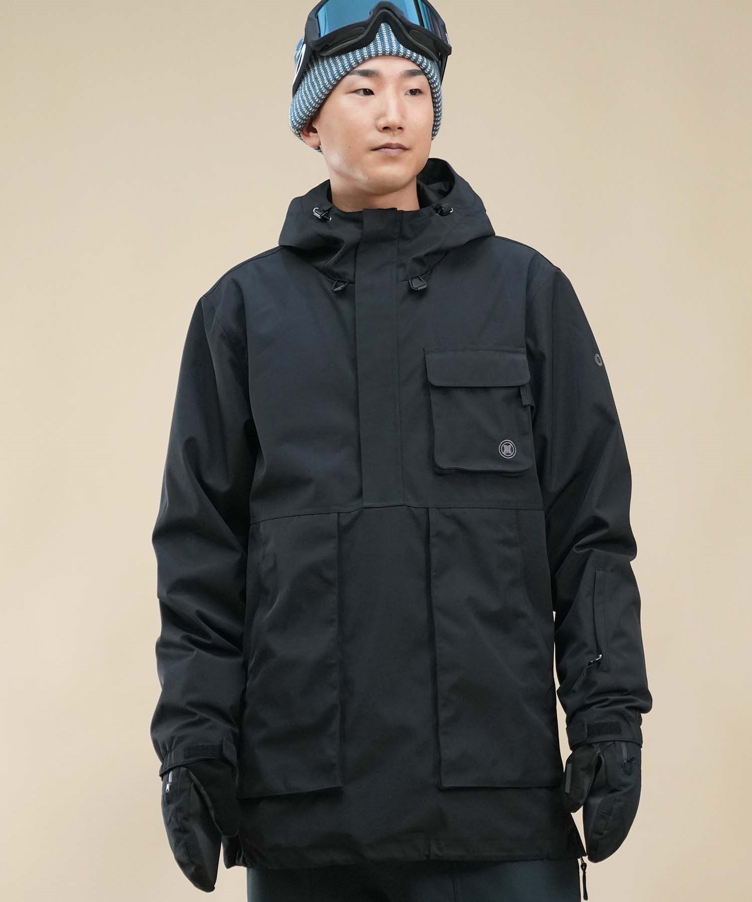 セットアイテム対象  VESP べスプ スノーボード ウェア ジャケット ユニセックス VPMJ1052 ムラサキスポーツ 24-25モデル LL E17(BK-S)