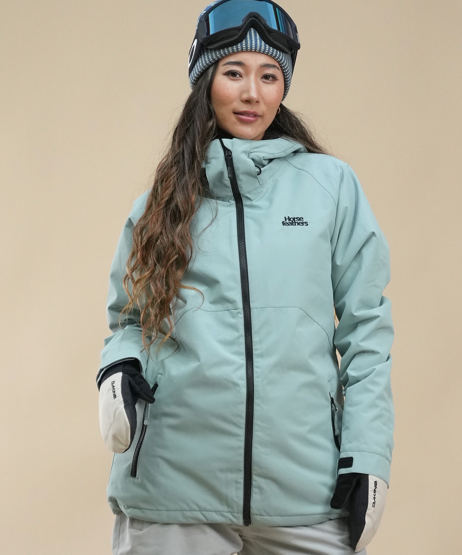 セットアイテム対象  Horsefeathers ホースフェザーズ スノーボード ウェア ジャケット レディース JKW HALIA ムラサキスポーツ 24-25モデル LL D25(BLUHZ-XS)