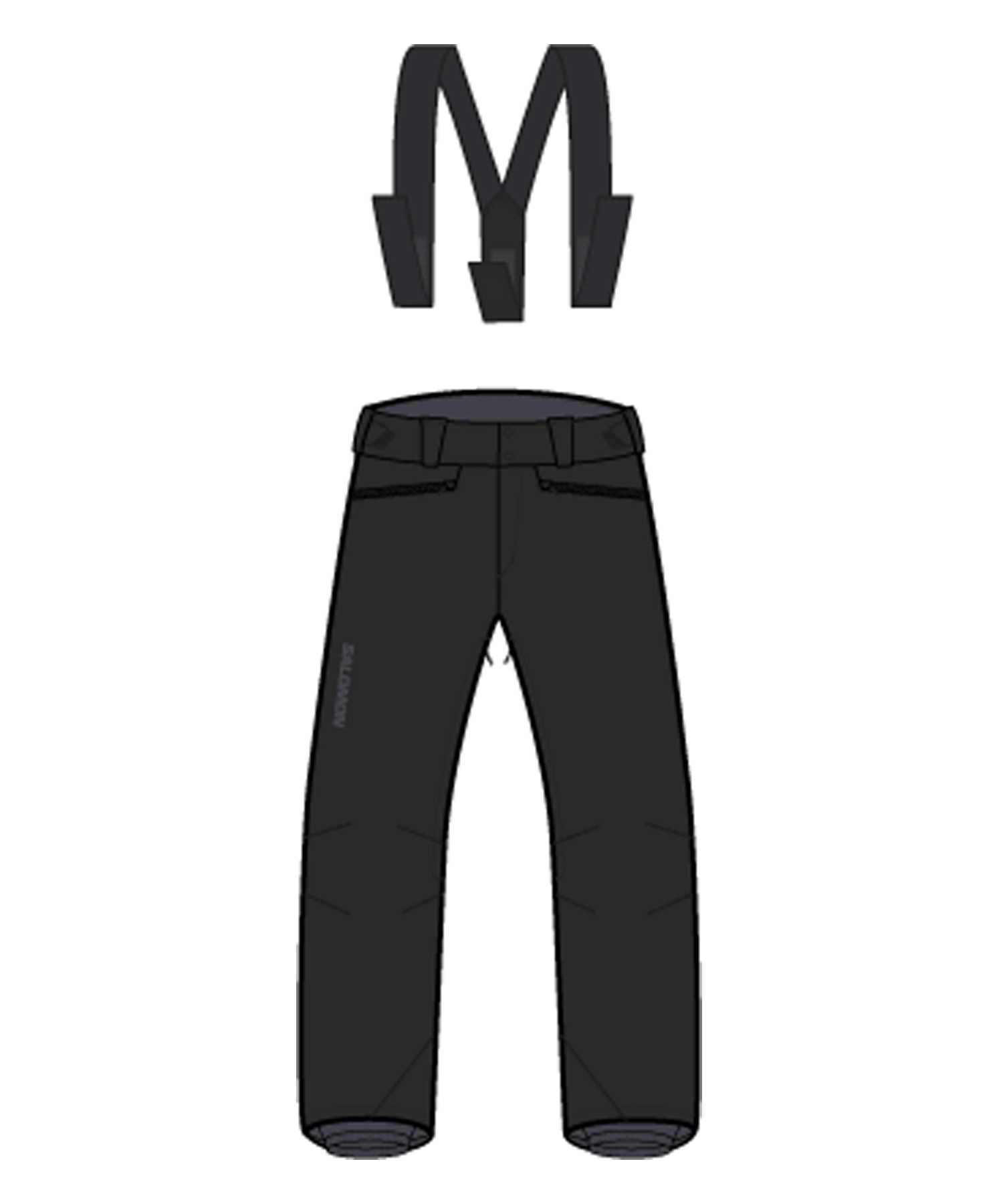 セットアイテム対象  SALOMON サロモン EDGE PANT M ユニセックス スノーボード ウェア パンツ 24-25モデル LC2150900 LL A11(BK-S)