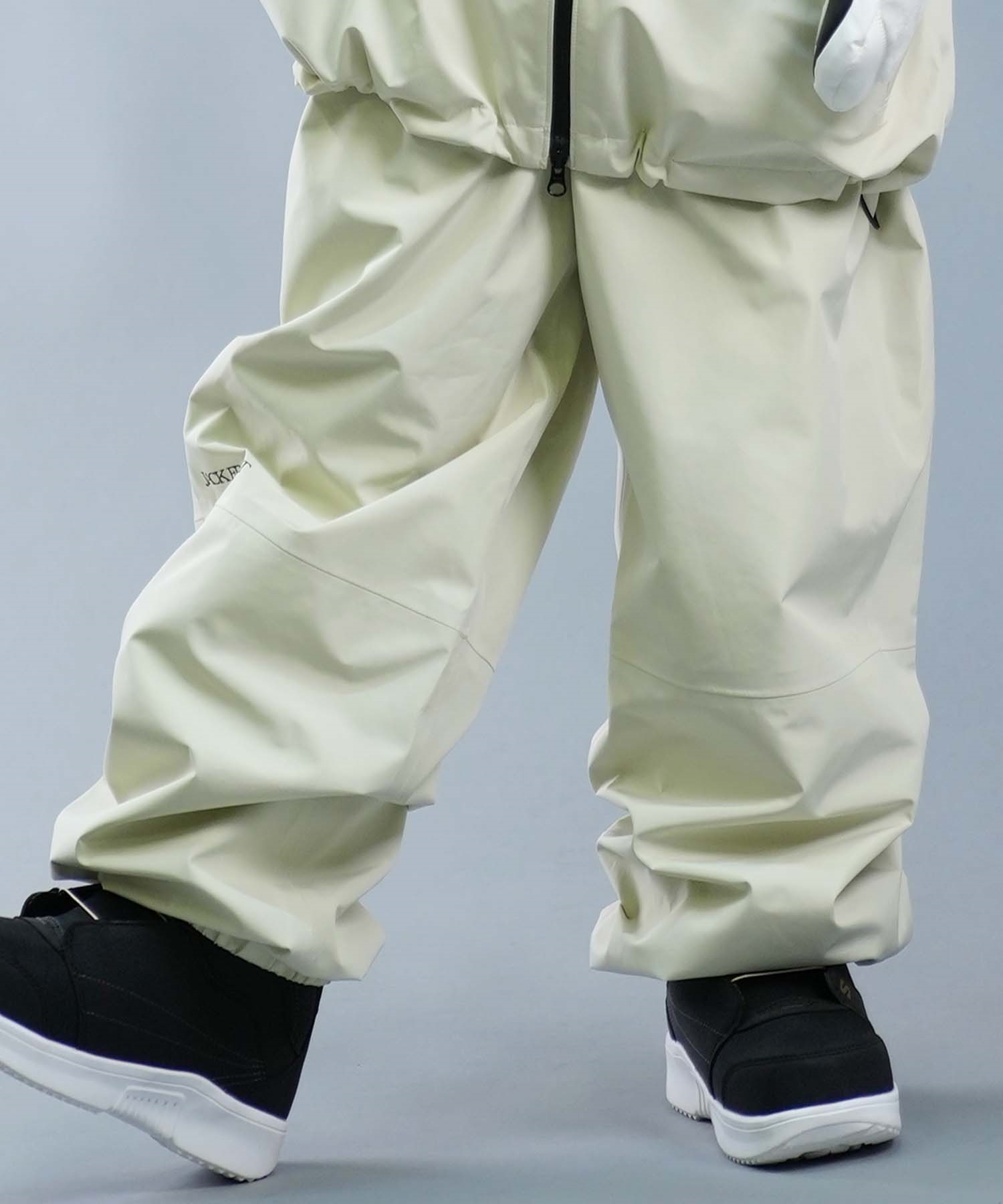 セットアイテム対象  JACK FROST ジャックフロスト スノーボード ウェア パンツ ユニセックス 3L WIDE ムラサキスポーツ 24-25モデル LX D25(IVORY-S)