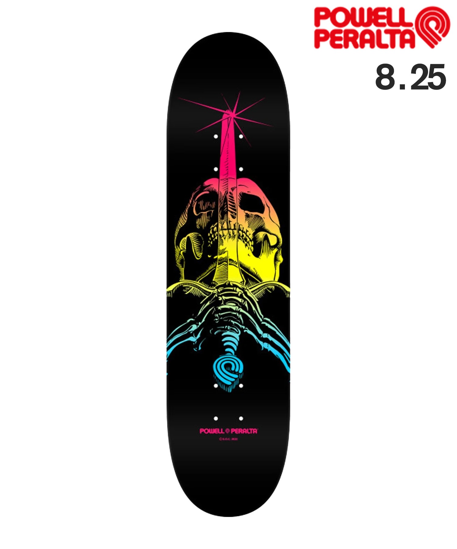 POWELL PERALTA パウエルペラルタ スケートボード デッキ 8.0inch SKULL&SWORD COLBY FADE(ONECOLOR-825)