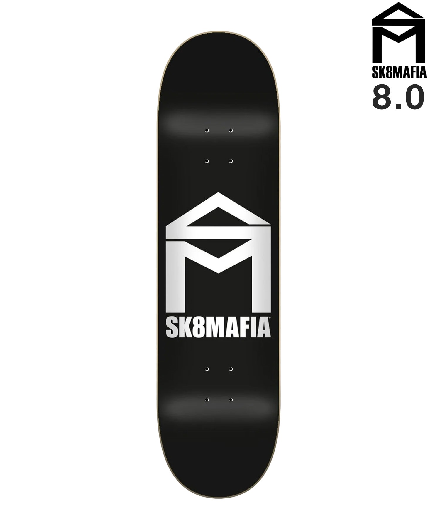 SK8MAFIA スケートマフィア スケートボード デッキ HOUSE LOGO 8.0inch ロゴ(ONECOLOR-8)