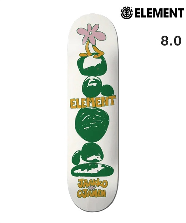 ELEMENT エレメント スケートボード デッキ 8inch FREE JAAKKO OJANEN  BE027-003 ムラサキスポーツ