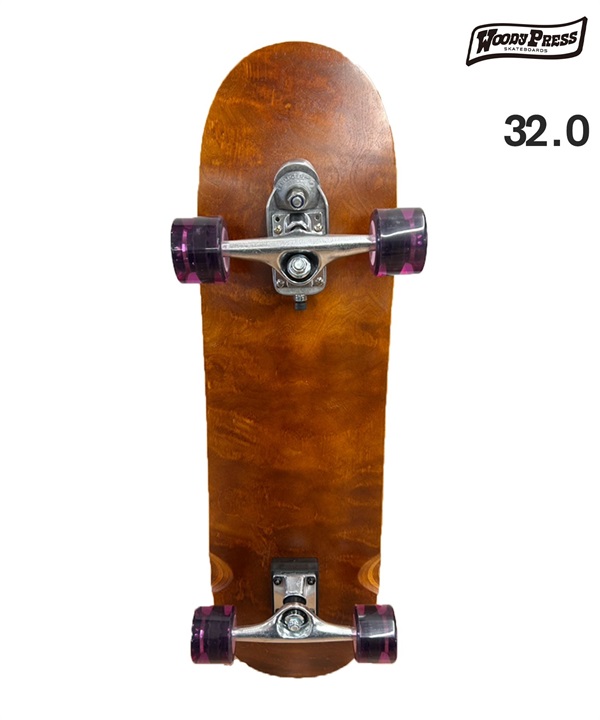 オンラインストア限定 WOODY PRESS ウッディープレス スケートボード サーフスケート 32.0inch WOODY32 ムラサキスポーツ