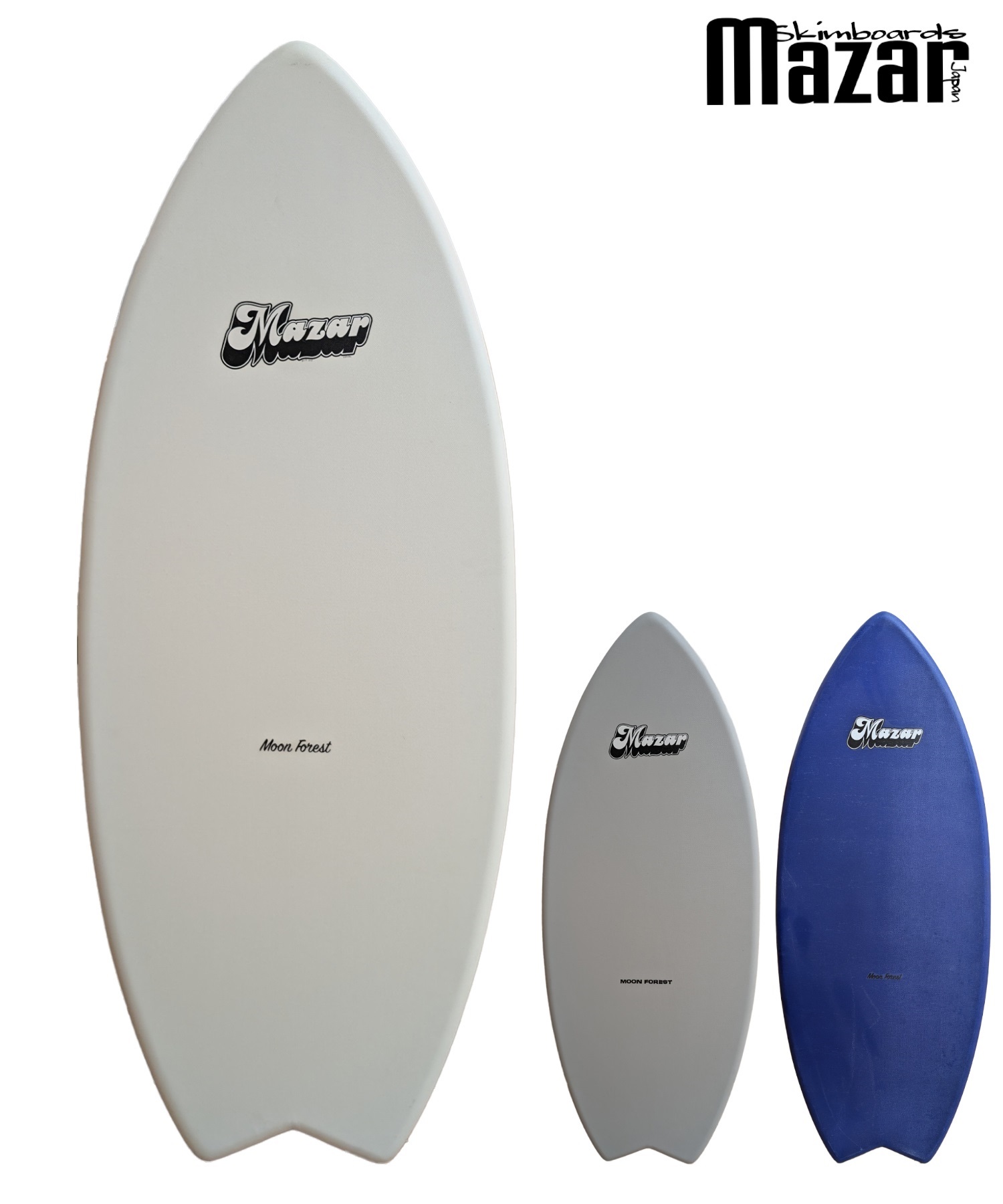 MAZAR マザー BASIC+FISH ベーシック＋フィッシュ 131cm スキムボード ムラサキスポーツ(WHT-131cm)
