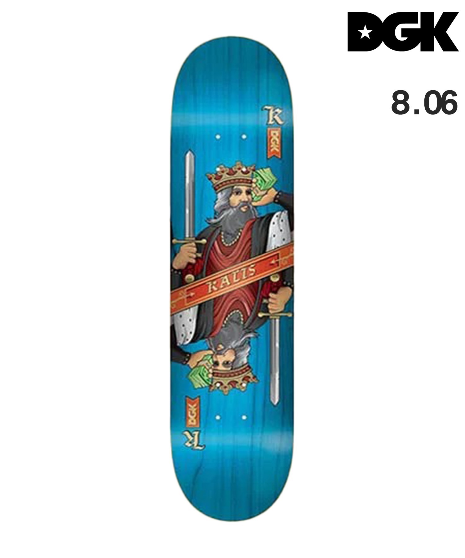 DGK ディージーケー スケートボード デッキ 8.06~8.25inch KINGDOM ムラサキスポーツ(J.K-8.06inch)