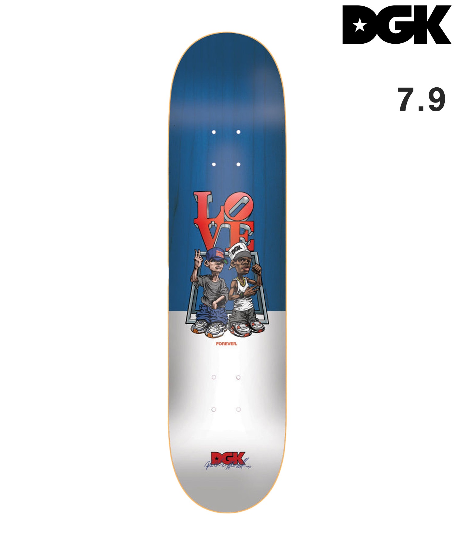 DGK ディージーケー スケートボード デッキ 7.9inch LOVE FOREVER BROTHERHOOD ムラサキスポーツ(TM-7.9inch)