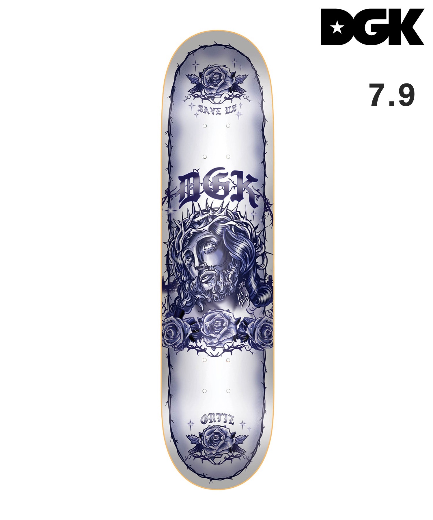 DGK ディージーケー スケートボード デッキ 7.9inch MR PRO ONE OFFS SAVE US ムラサキスポーツ(CO-7.9inch)