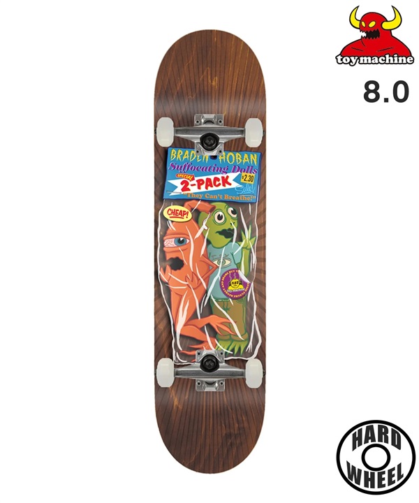 TOY MACHINE トイマシーン スケートボード コンプリート 8.0inch HOBAN TOY DOLLS ムラサキスポーツ