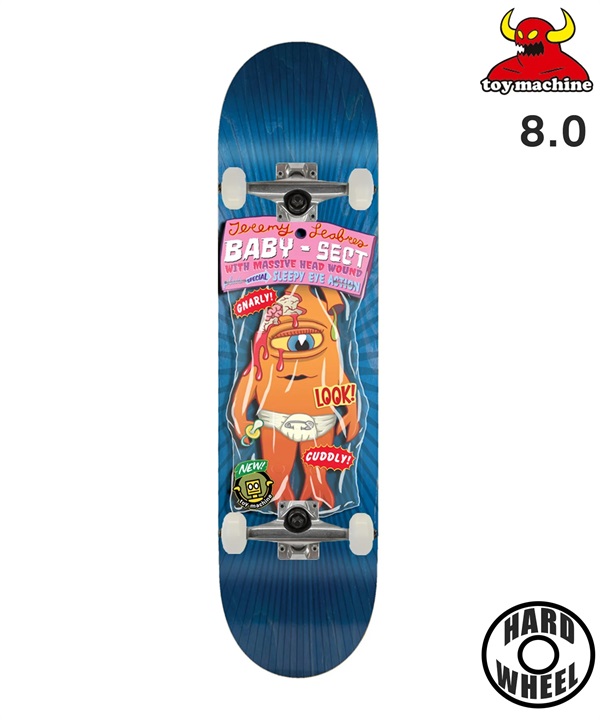 TOY MACHINE トイマシーン スケートボード コンプリート 8.0inch LEABRES TOY DOLLS ムラサキスポーツ