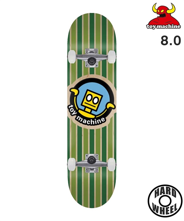 TOY MACHINE トイマシーン スケートボード コンプリート 7.75inch ROBOT STRIPES ムラサキスポーツ
