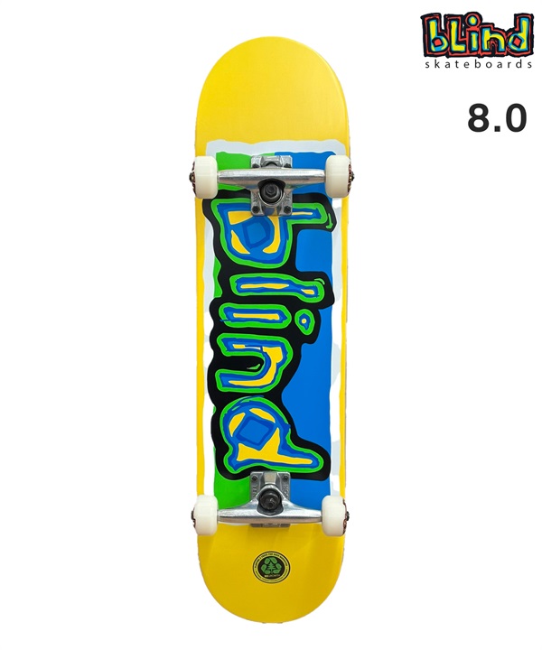 BLIND ブラインド スケートボード コンプリート8.0inch COLORED LOGO COMPLETE ムラサキスポーツ