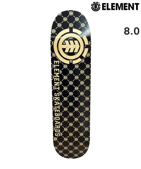 ELEMENT エレメント スケートボード デッキ 8.0inch LUX BLACK BF027-U04 ムラサキスポーツ