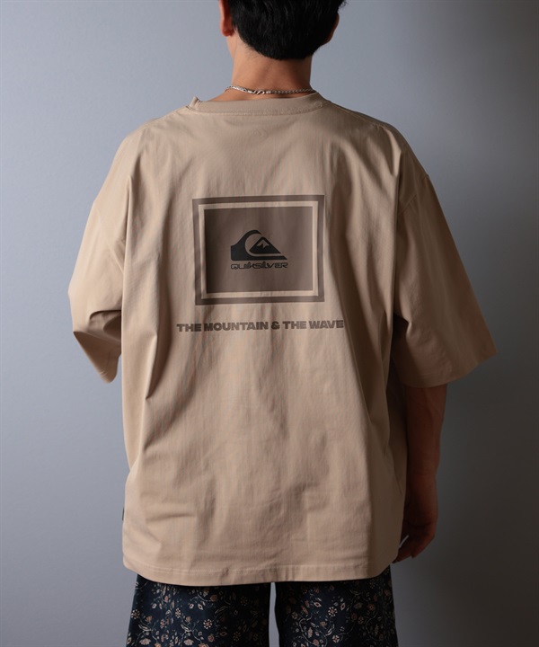 QUIKSILVER クイックシルバー ラッシュガード メンズ 半袖 Tシャツ バックプリント 水陸両用 UVカット QLY251625M ムラサキスポーツ限定