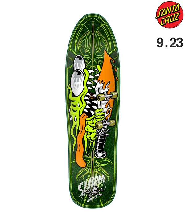 SANTA CRUZ サンタクルーズ スケートボード デッキ 9.23inch MEEK PINSTRIPE SLASHER ムラサキスポーツ