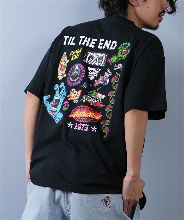 SANTACRUZ サンタクルーズ 半袖 Tシャツ メンズ バックプリント ロゴ スクリーミングハンド 502252402 ムラサキスポーツ限定