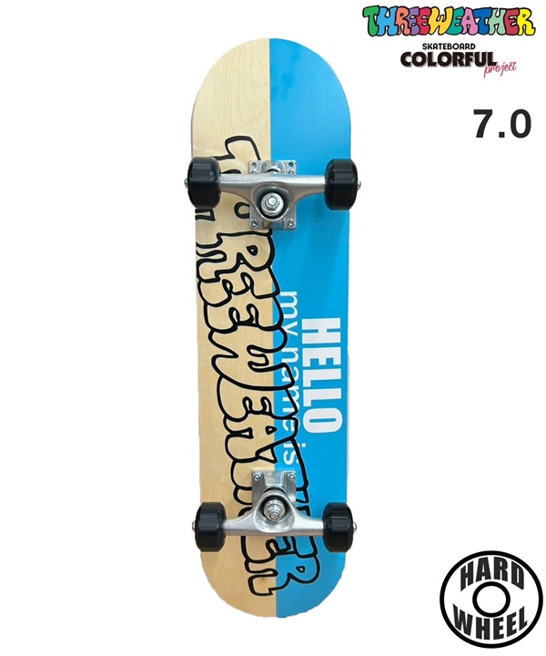 THREE WEATHER スリーウェザー スケートボード コンプリート 7.0,7.4inch I COMP PLUS ムラサキスポーツ