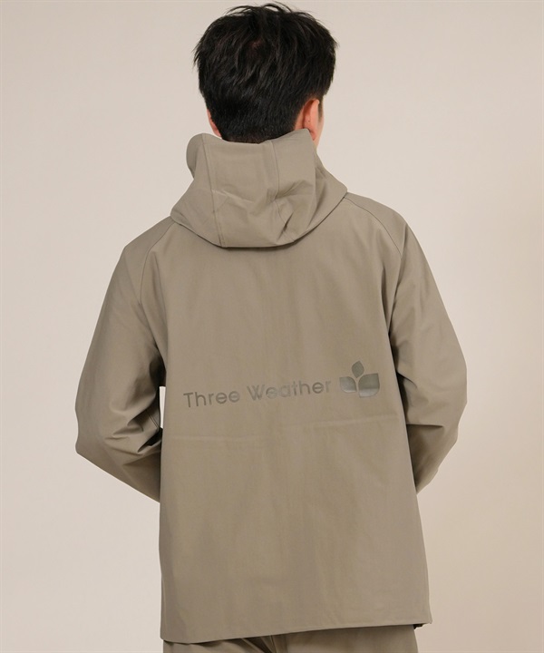 THREE WEATHER スリーウェザー ジャケット ジップアップ パーカー メンズ セットアップ対応 速乾 TW25F-1201 ムラサキスポーツ限定