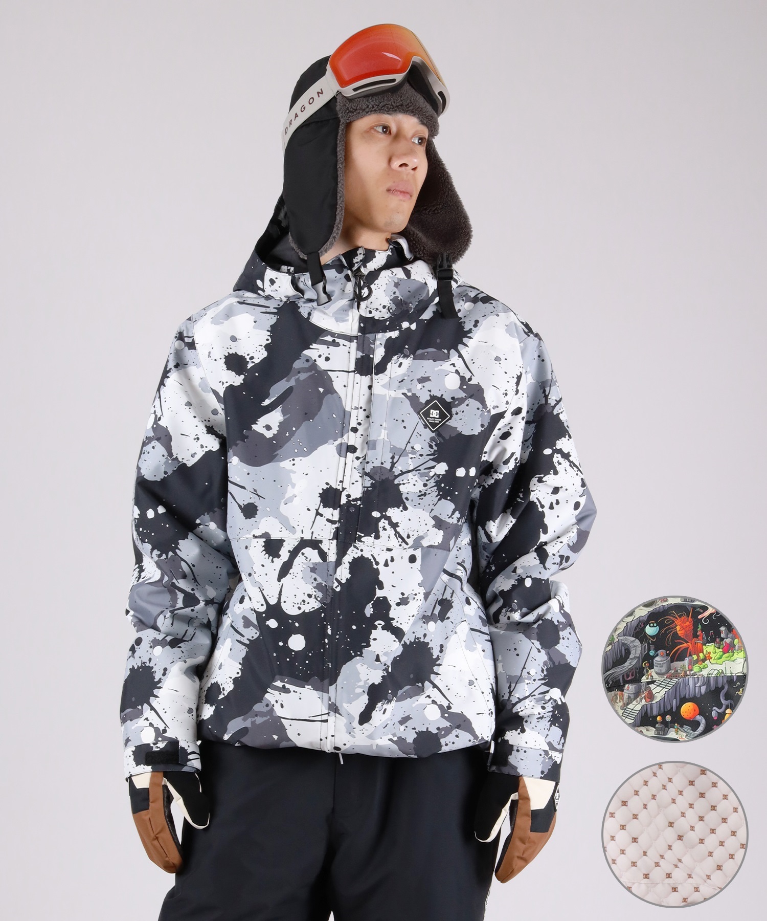 【早期購入】DC ディーシー スノーボード ウェア ジャケット ユニセックス BASIS PRINT JACKET ムラサキスポーツ 25-26モデル MM E1(KZL4-S)