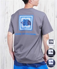 THE NORTH FACE ザ・ノース・フェイス 半袖 Tシャツ メンズ ショートスリーブバンダナスクエアロゴティー NT32446