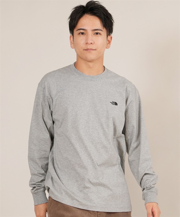 THE NORTH FACE ザ・ノース・フェイス 長袖 Tシャツ ロンT メンズ ワンポイント ロゴ 速乾 LS FD NUPTSE CTN T  NT62531