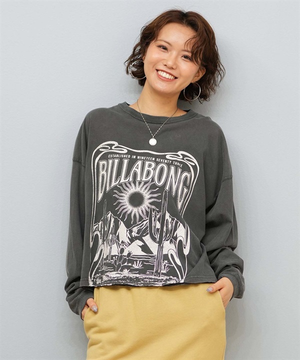 BILLABONG ビラボン 長袖 Tシャツ ロンT レディース DESERT WANDERING LS TEE BF014-054