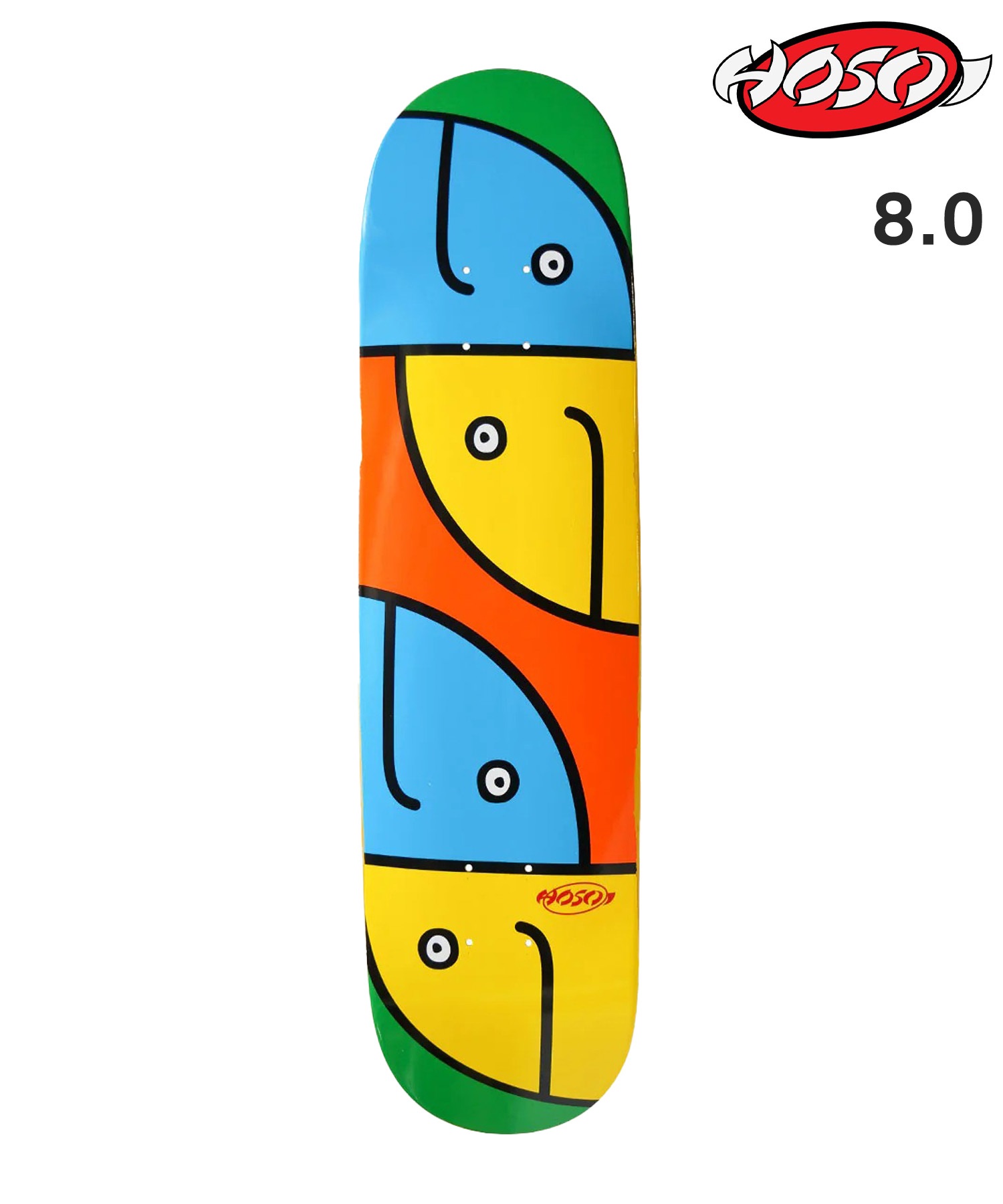 HOSOI スケートボード デッキ 7.75,8.0inch GONZ FISH ムラサキスポーツ(GR-8inch)