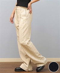 RIKKA FEMME リッカファム ストライプ ストレートパンツ ボトムス RF25SS02