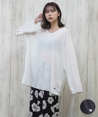 ROXY ロキシー 水着 レディース ラッシュガード 長袖 Tシャツ ロンT Vネック カットソー 水陸両用 UVカット TIDAL CREST RLY251050