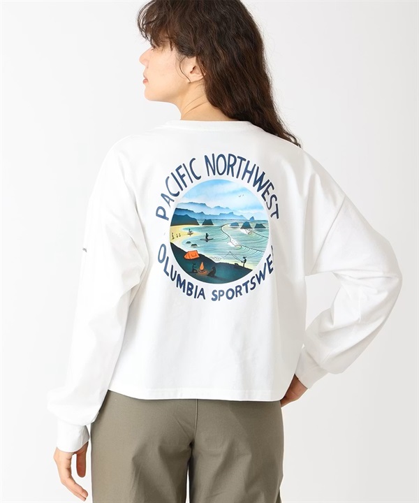 columbia コロンビア 長袖 Tシャツ ロンT メンズ レディース レイクトゥーアベニュー LS Cropped Tee  PL1411