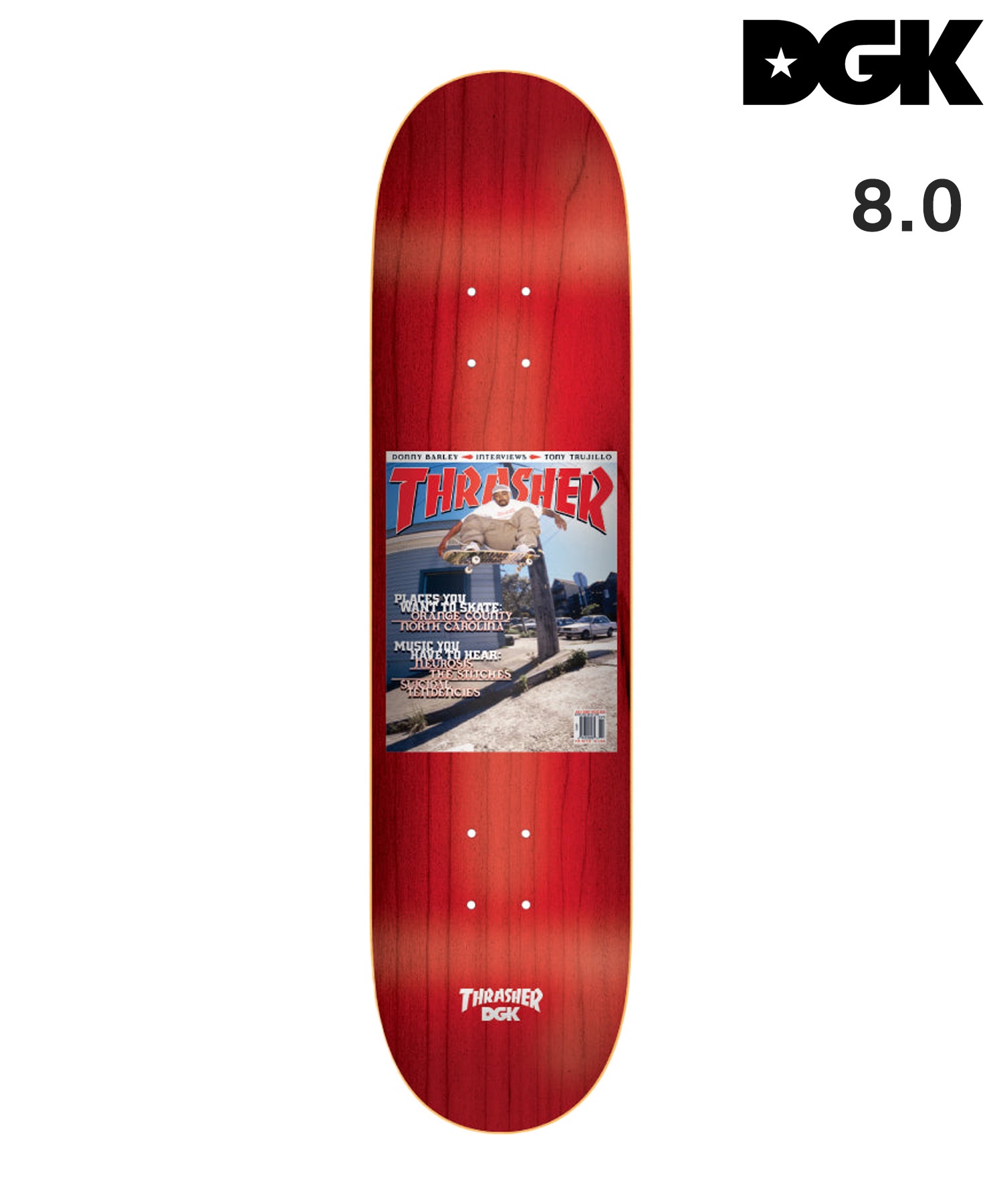 DGK ディージーケー スケートボード デッキ 8.0inch DGK × THRASHER MARCUS McBRIDE ムラサキスポーツ(MM-8inch)