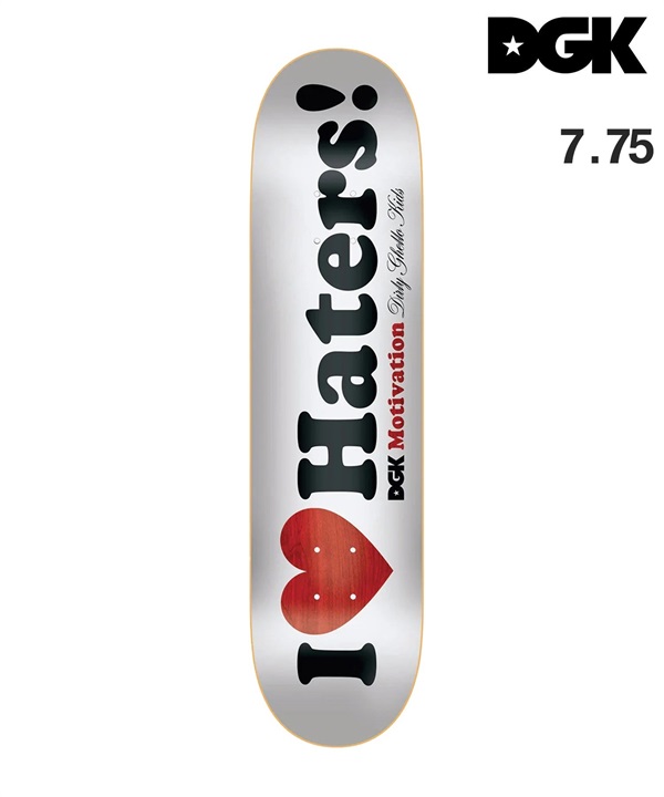 DGK ディージーケー スケートボード デッキ 7.75inch Haters ムラサキスポーツ
