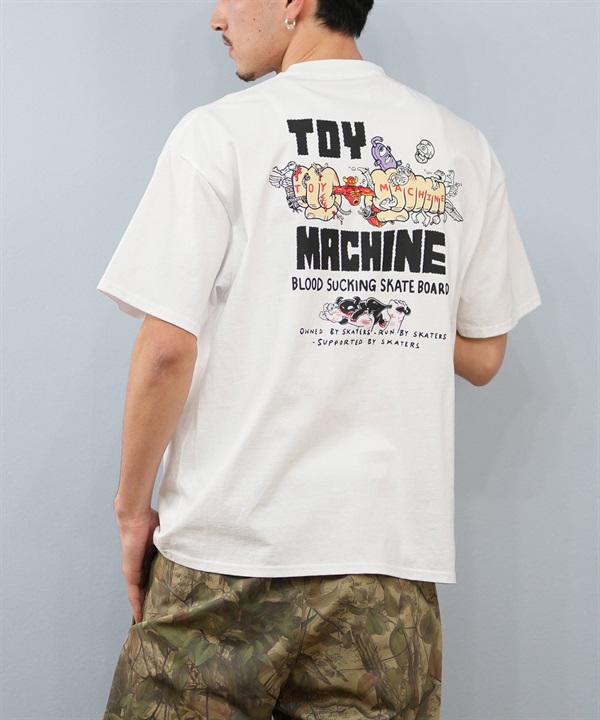 TOY MACHINE トイマシーン 半袖 Tシャツ メンズ バックプリント オーバーサイズ MTMSFST1 ムラサキスポーツ限定
