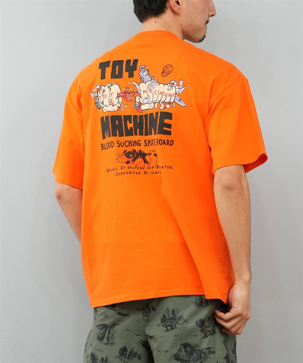 TOY MACHINE トイマシーン 半袖 Tシャツ メンズ バックプリント オーバーサイズ MTMSFST1 ムラサキスポーツ限定