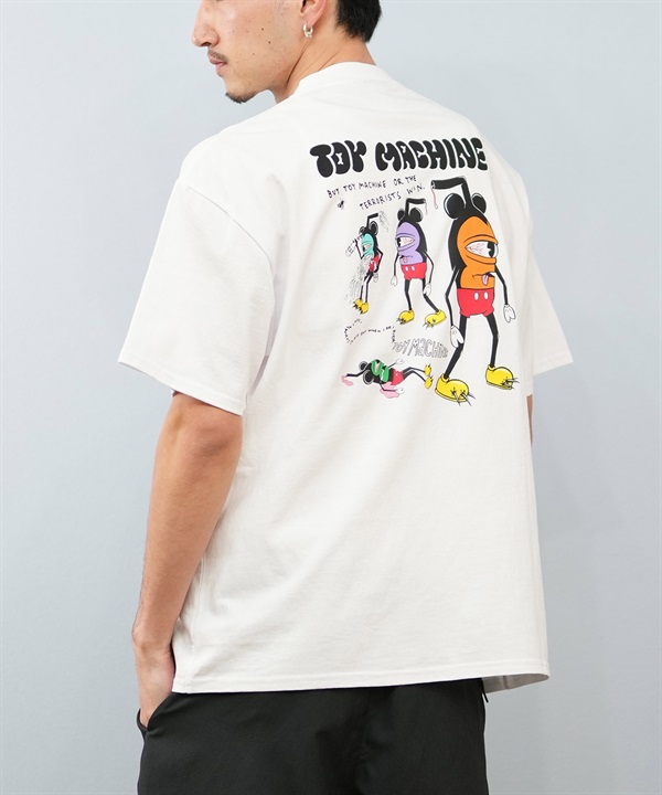 TOY MACHINE トイマシーン 半袖 Tシャツ メンズ バックプリント オーバーサイズ MTMSFST2 ムラサキスポーツ限定