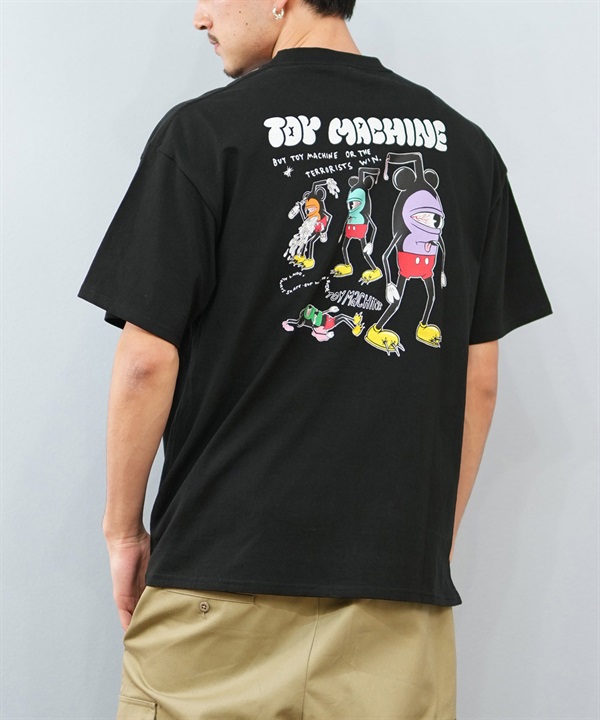TOY MACHINE トイマシーン 半袖 Tシャツ メンズ バックプリント オーバーサイズ MTMSFST2 ムラサキスポーツ限定