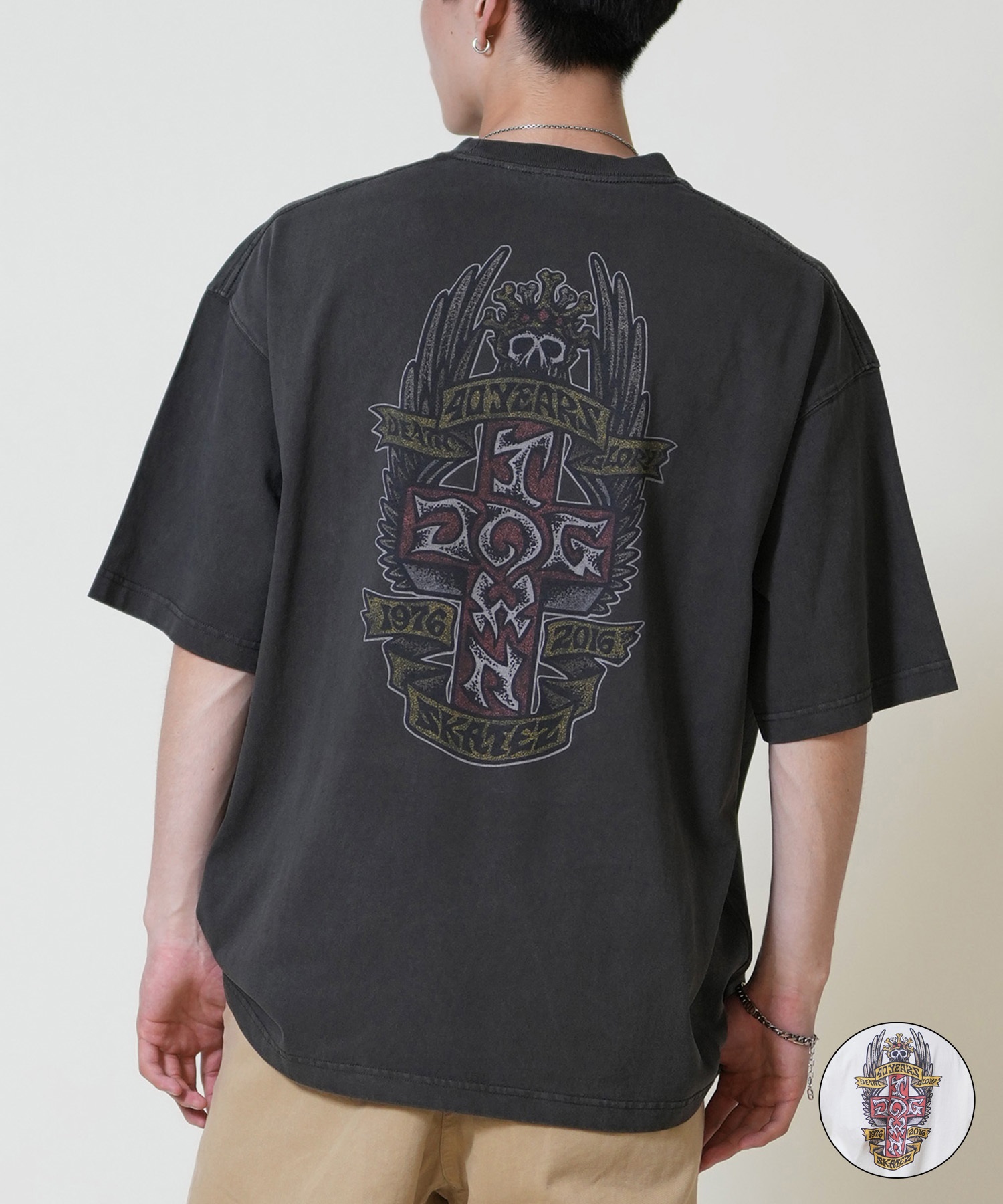 DOGTOWN ドッグタウン 半袖 Tシャツ メンズ バックプリント オーバーサイズ 253DT1ST002