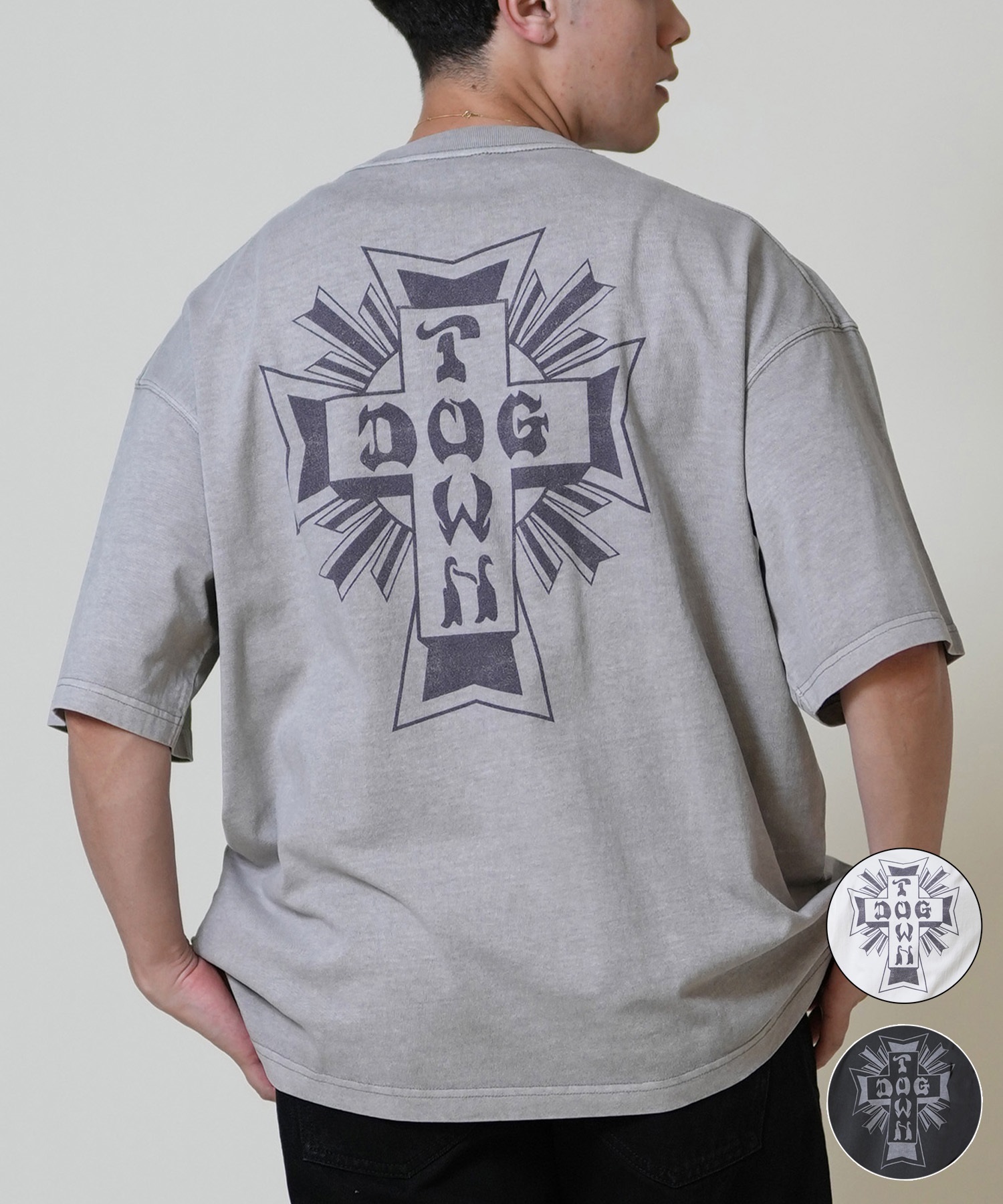 DOGTOWN ドッグタウン 半袖 Tシャツ メンズ バックプリント オーバーサイズ 253DT1ST004