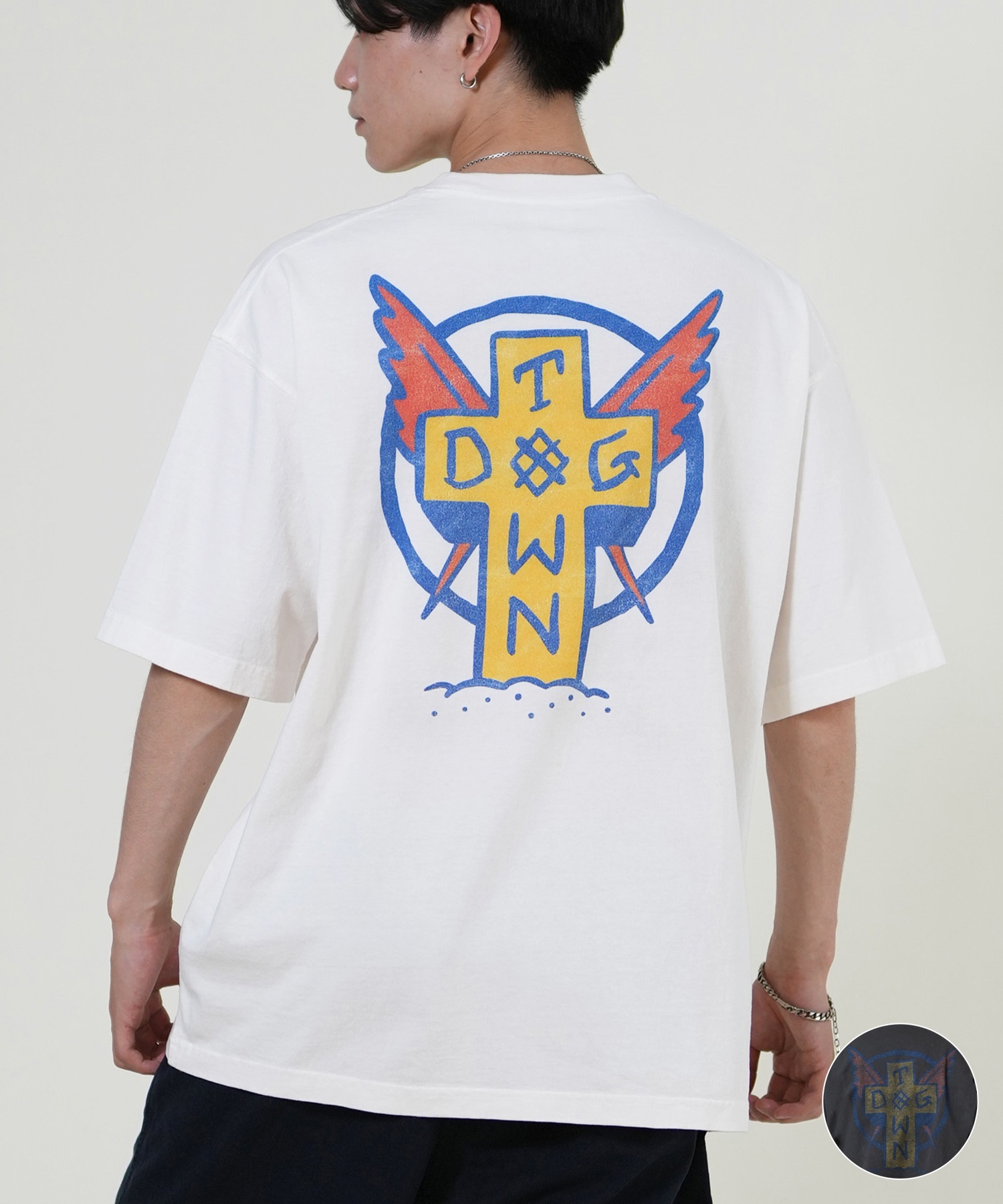 DOGTOWN ドッグタウン 半袖 Tシャツ メンズ バックプリント オーバーサイズ 253DT1ST005