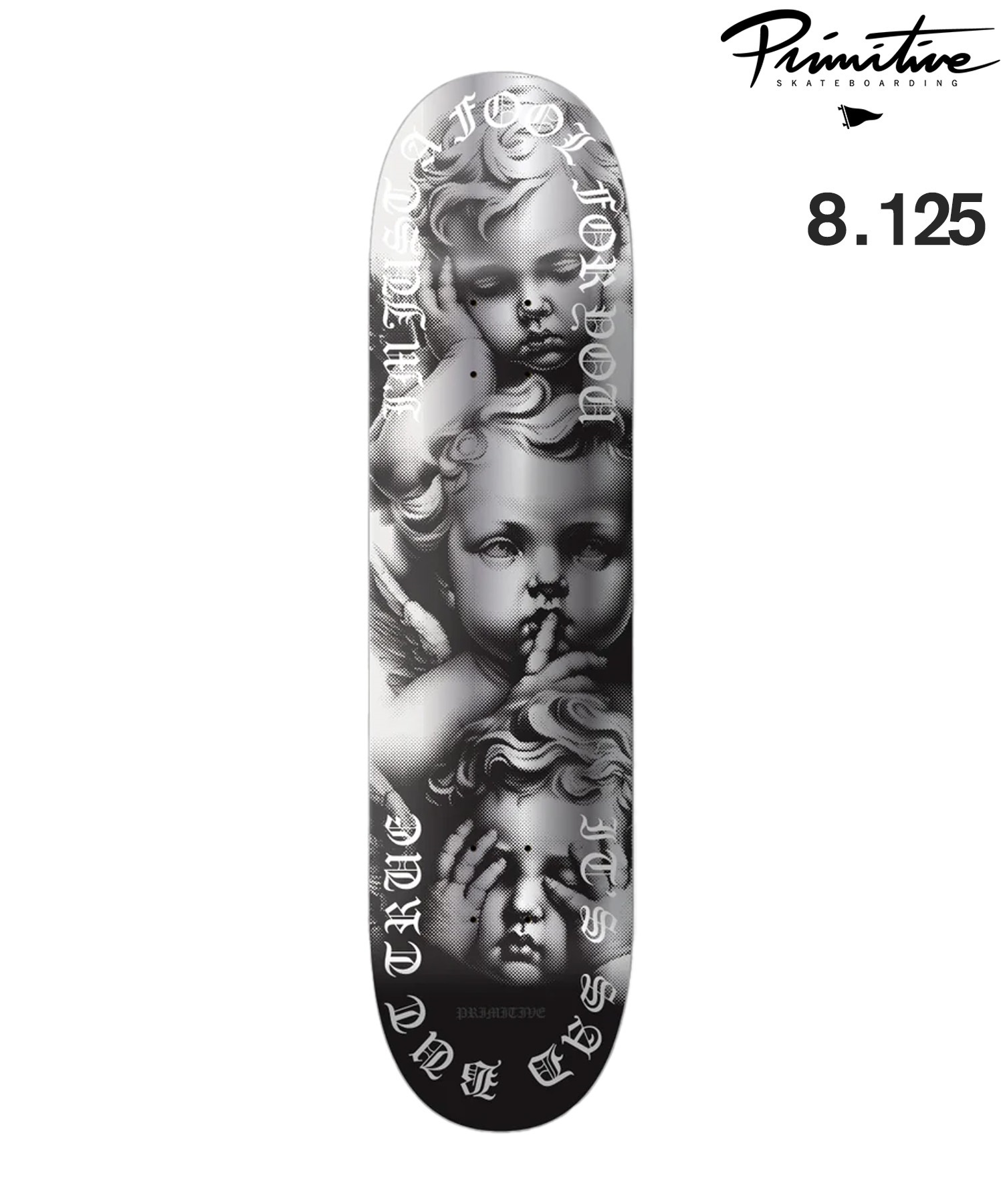 PRIMITIVE プリミティブ スケートボード デッキ 8.125inch DEDICATION TEAM ムラサキスポーツ(ONE-8.12inch)
