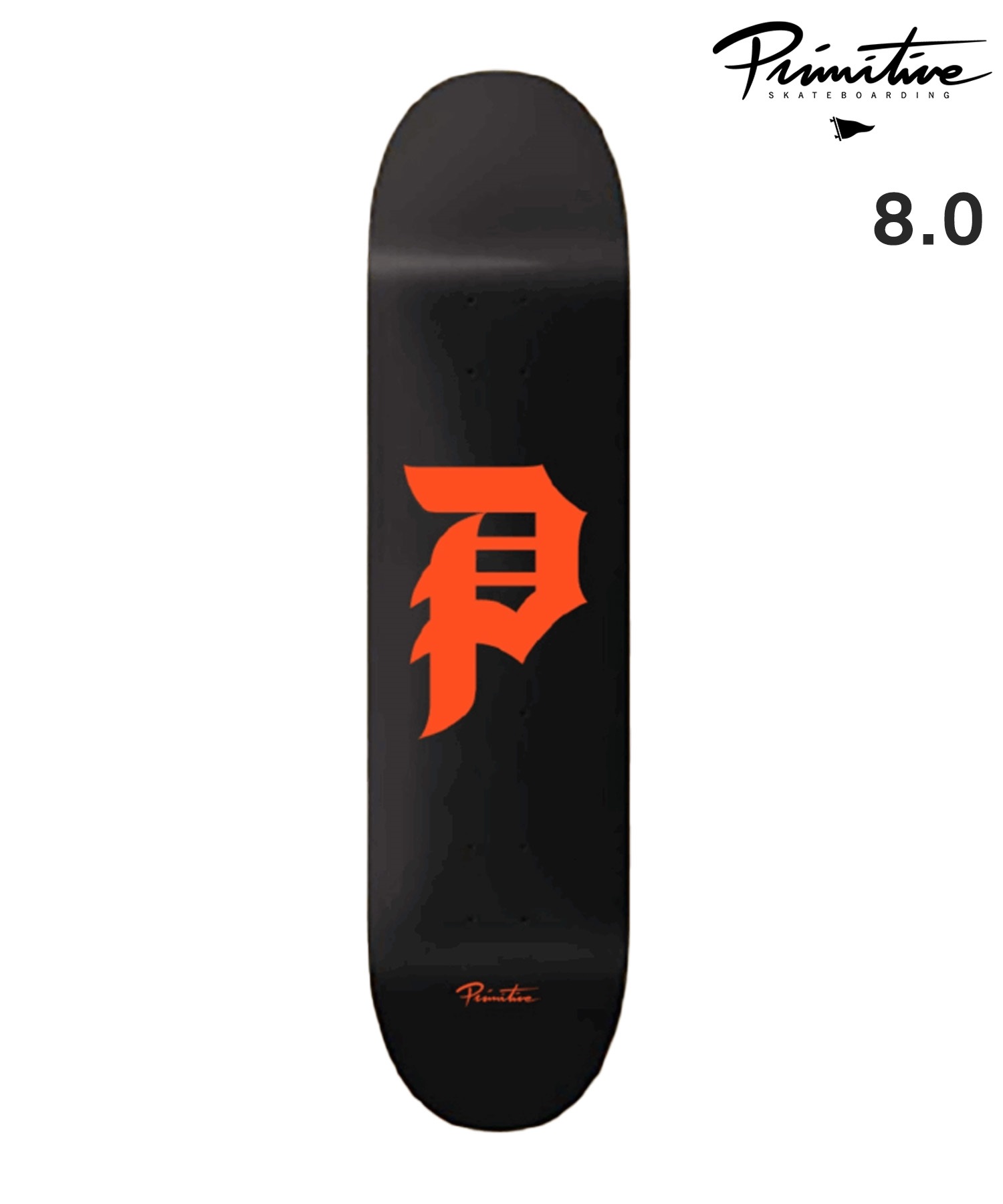 PRIMITIVE プリミティブ スケートボード デッキ 8.0,8.12inch DIRTY P CORE ムラサキスポーツ(BKOR-8inch)
