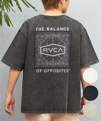 RVCA ルーカ 半袖 Tシャツ メンズ バックプリント BOXロゴ バンダナ柄 BF041-P20