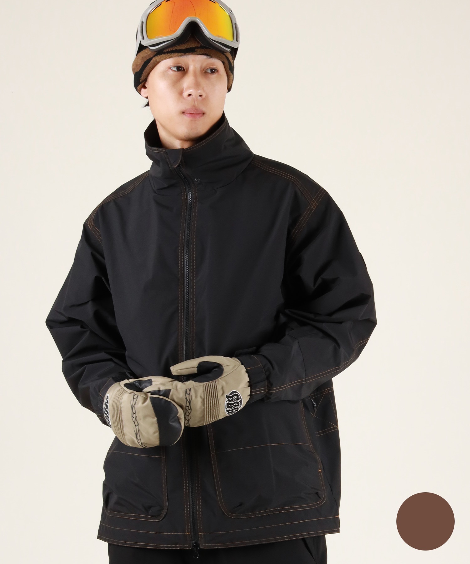 【早期購入/店頭受取対象外】AUTUMN オータム スノーボード ウェア ジャケット ユニセックス YARD JACKET ムラサキスポーツ 25-26モデル MM D25(BLACK-S)