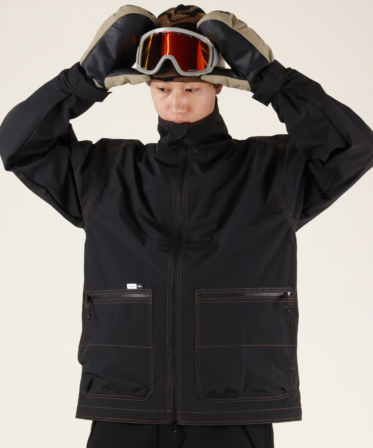 【早期購入/店頭受取対象外】AUTUMN オータム スノーボード ウェア ジャケット ユニセックス YARD JACKET ムラサキスポーツ 25-26モデル MM D25(BLACK-S)