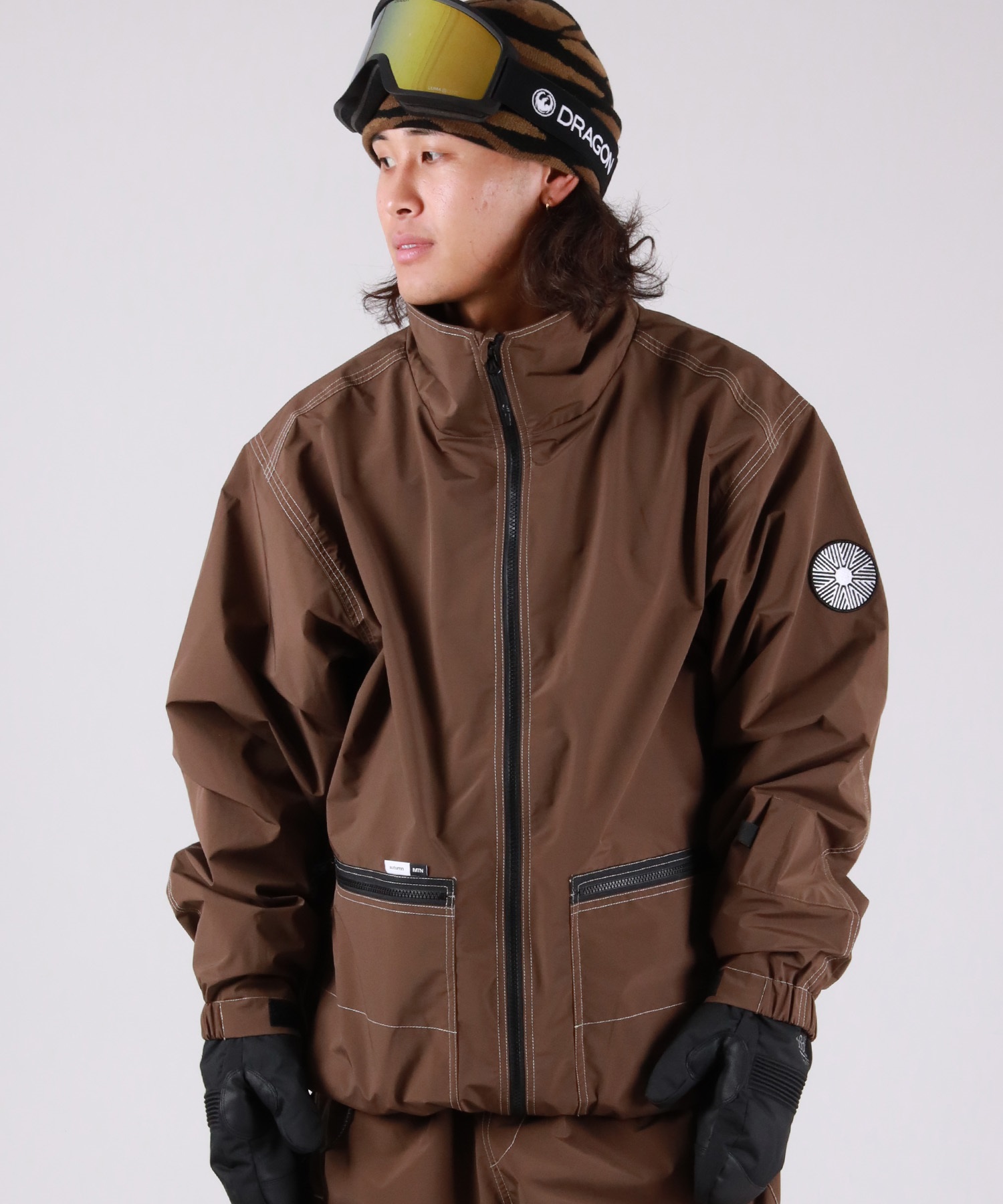 【早期購入/店頭受取対象外】AUTUMN オータム スノーボード ウェア ジャケット ユニセックス YARD JACKET ムラサキスポーツ 25-26モデル MM D25(BROWN-S)