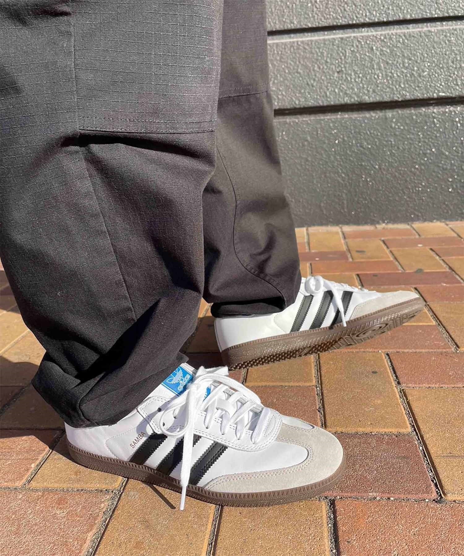 adidas skateboarding アディダス スケートボーディング スニーカー メンズ レディース スケシュー SAMBA ADV サンバ GZ8477 421251907(WHT/BLK-23.0cm)
