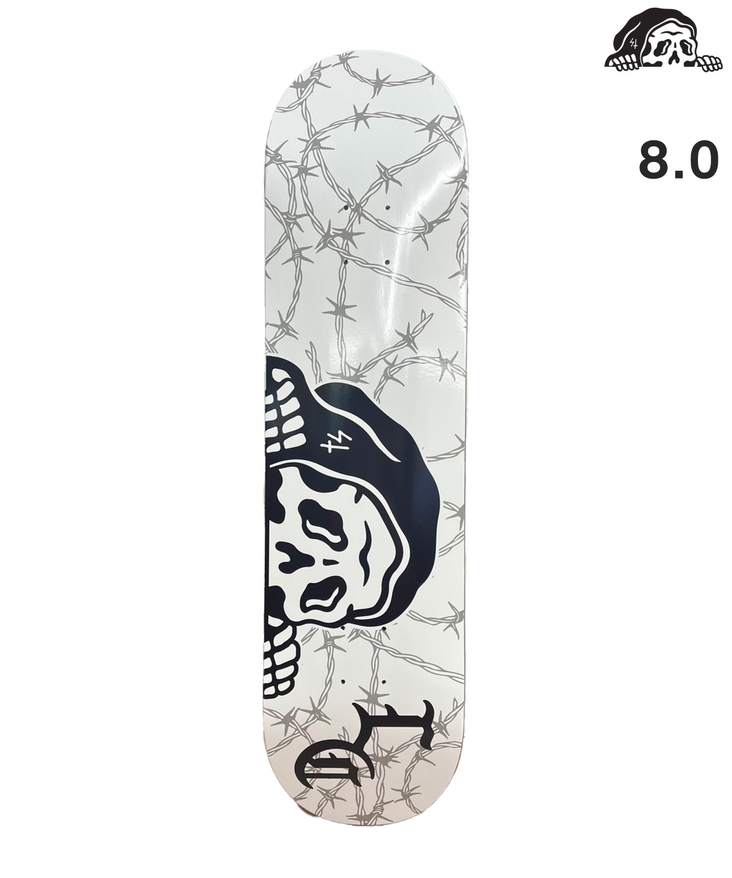 LURKING CLASS ラーキングクラス スケートボード デッキ 8.0inch MR BERBED WIRE LOGO DECK ムラサキスポーツ(WT-8inch)