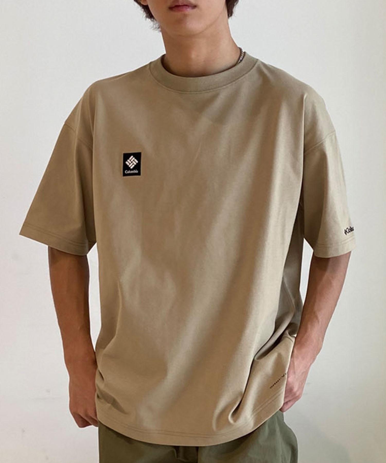 【ムラサキスポーツ限定】columbia コロンビア メンズ オーバーサイズ Tシャツ 半袖T UVケア バックプリント PM4502(265-M)