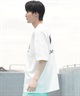 DEVILUSE デビルユース メンズ ラッシュガード 半袖 Tシャツ オーバーサイズ 水陸両用 ムラサキスポーツ限定 243OO1ST303DU(WHT-M)