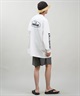 DEVILUSE デビルユース メンズ ラッシュガード 長袖 Tシャツ オーバーサイズ 水陸両用 ムラサキスポーツ限定 243OO1LT089DU(WHT-M)